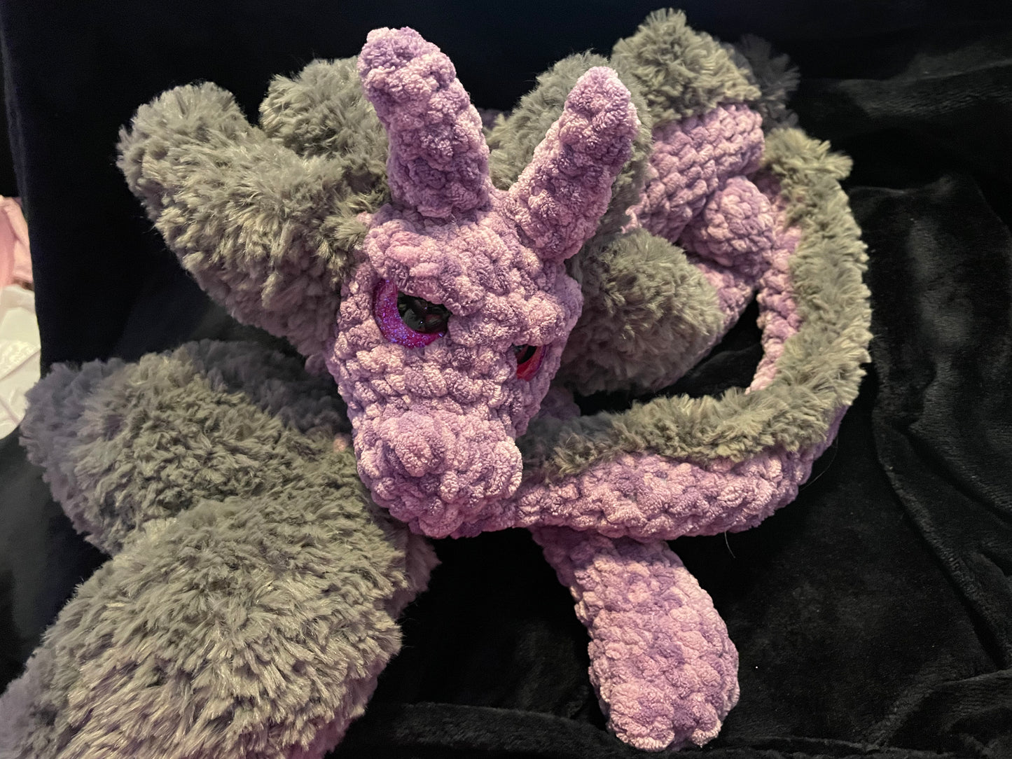Crochet plush dragon