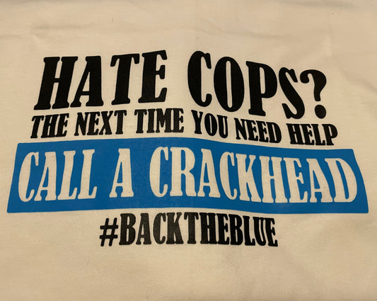 Back the blue tee