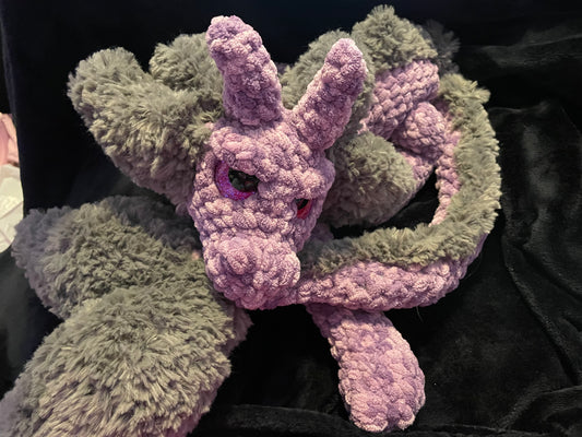 Crochet plush dragon